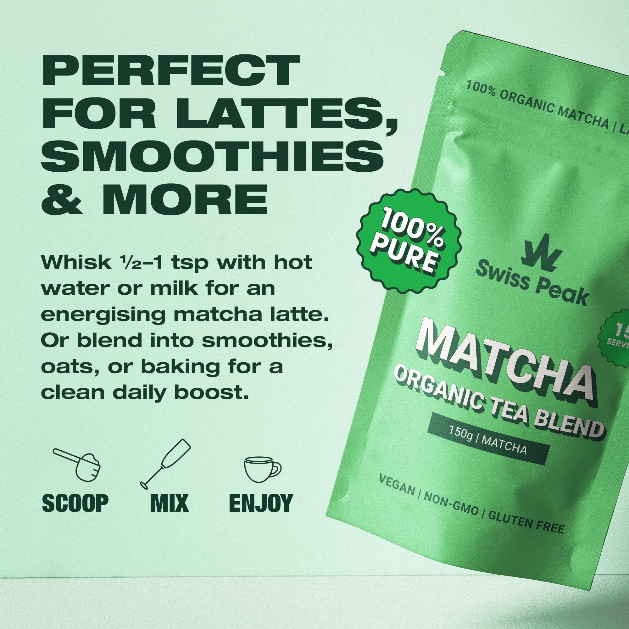 Matcha Green Tea Powder | 150g - SwissPeakCBD