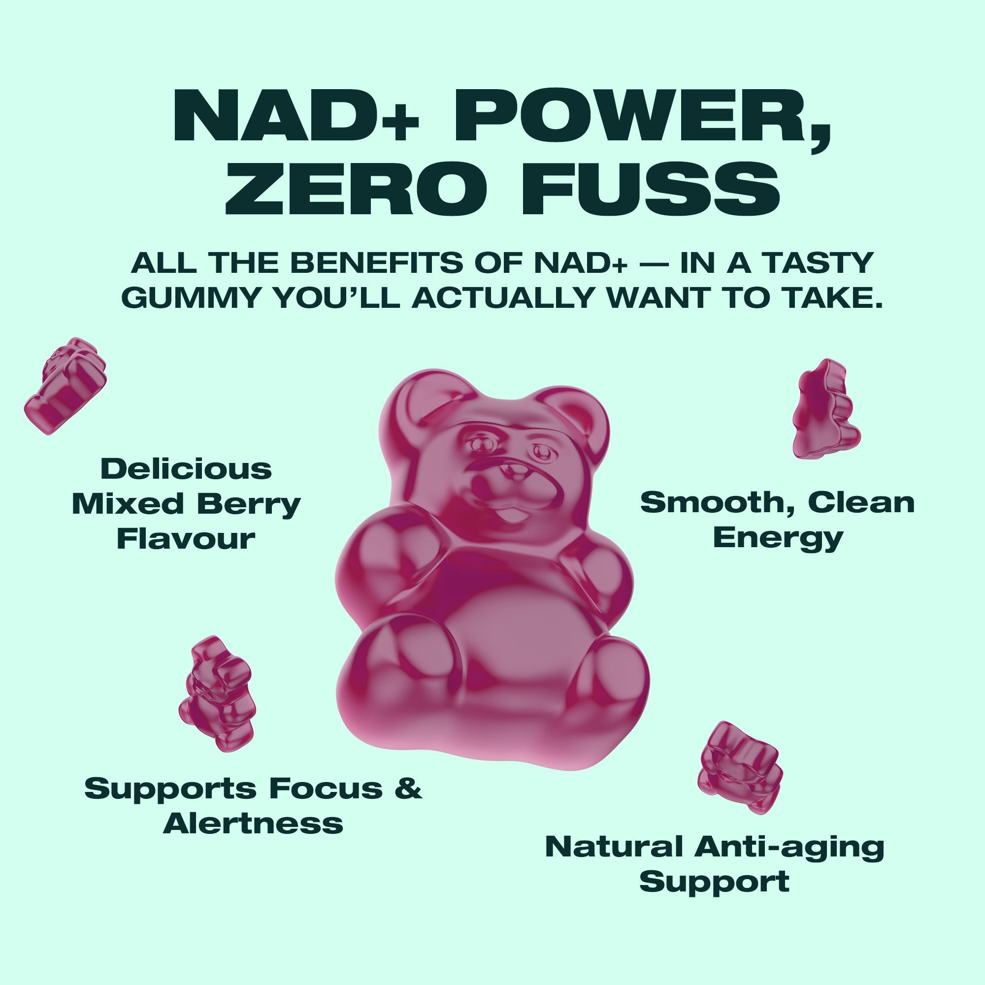 Benefits of NMN NAD+ Gummies | 30 Pack - SwissPeakCBD