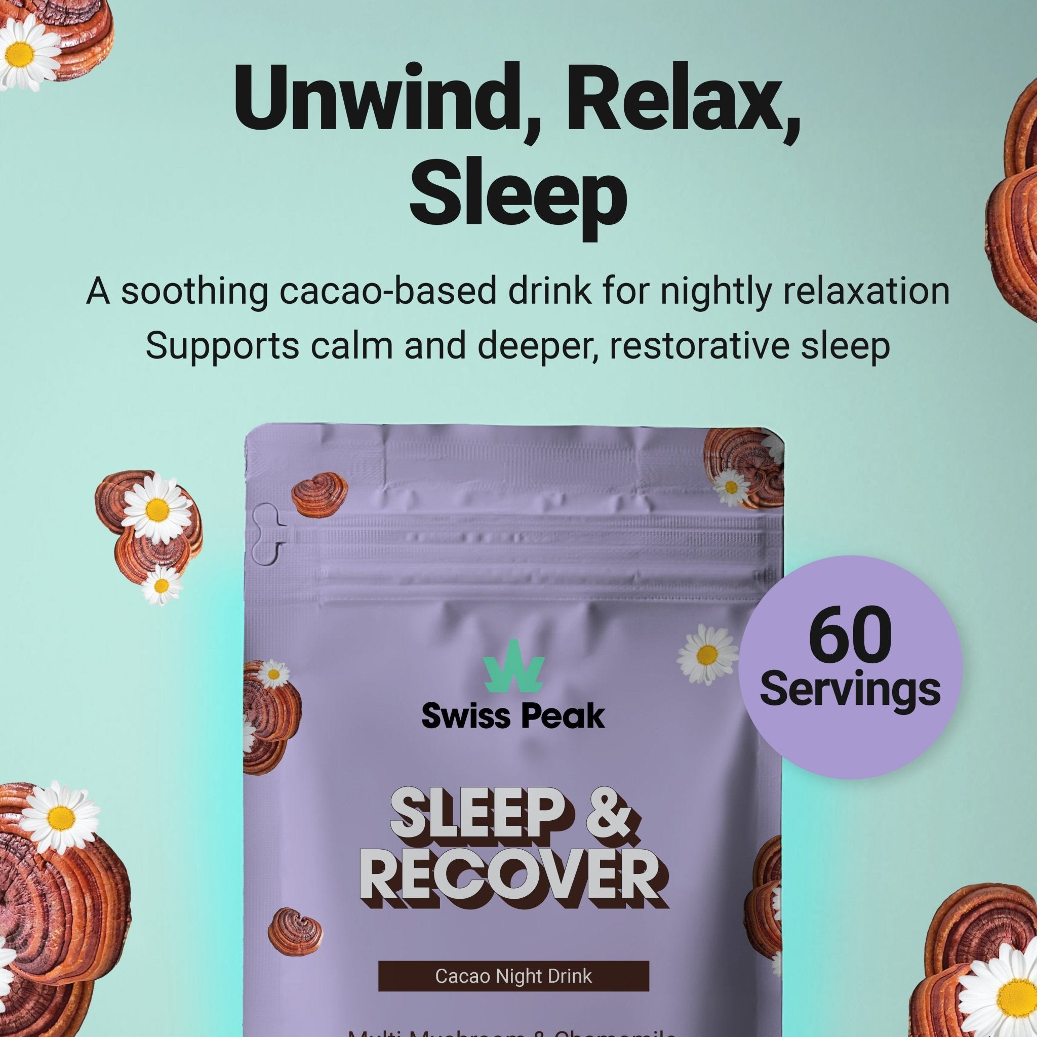 Sleep Mushroom Cacao Blend | 240g - SwissPeakCBD