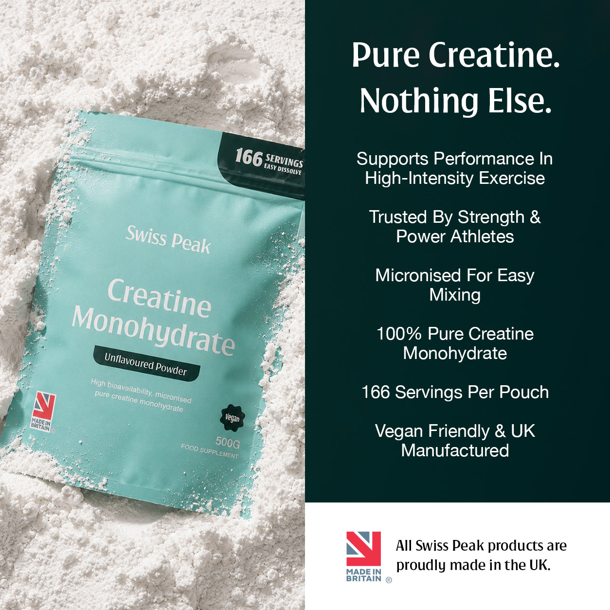 Micronised Creatine Monohydrate Powder 500g Unflavoured