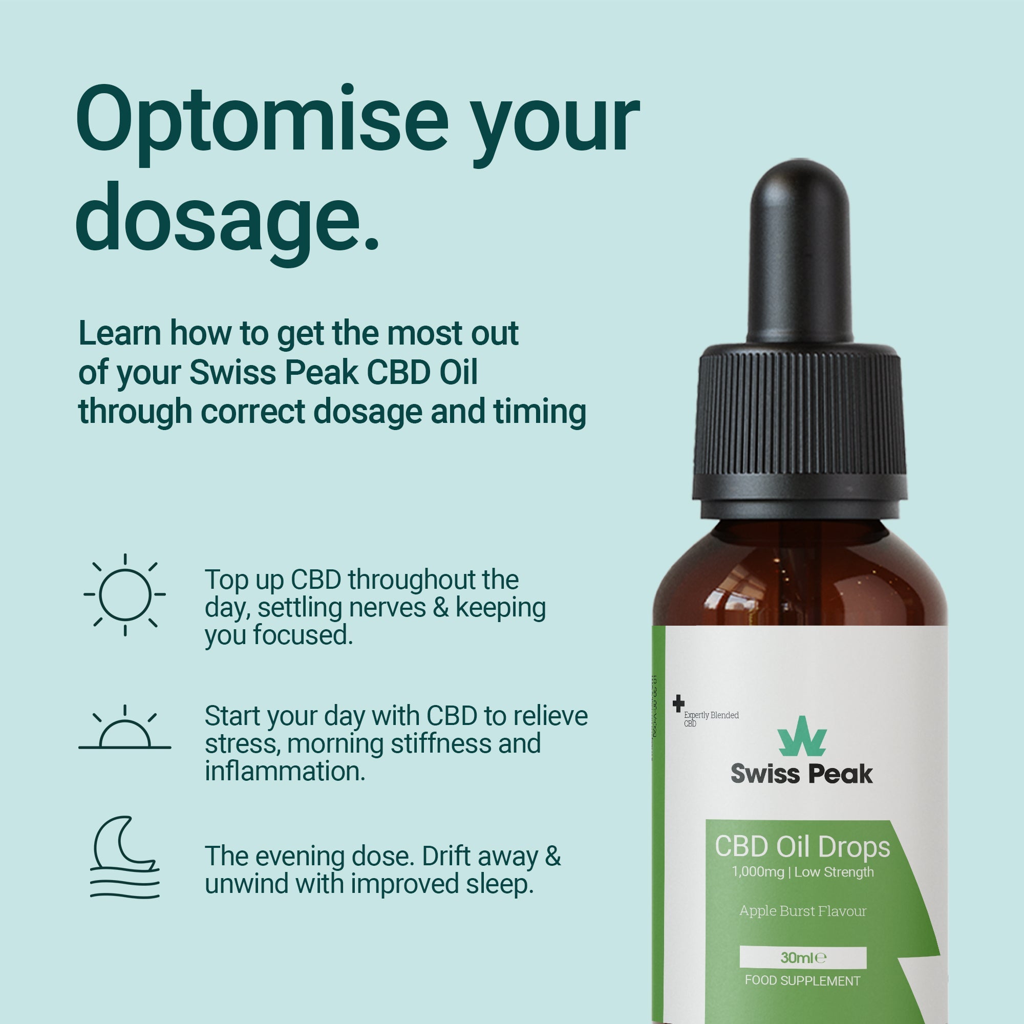 Apple CBD Oil 1000mg | 30ml - Swiss Peak