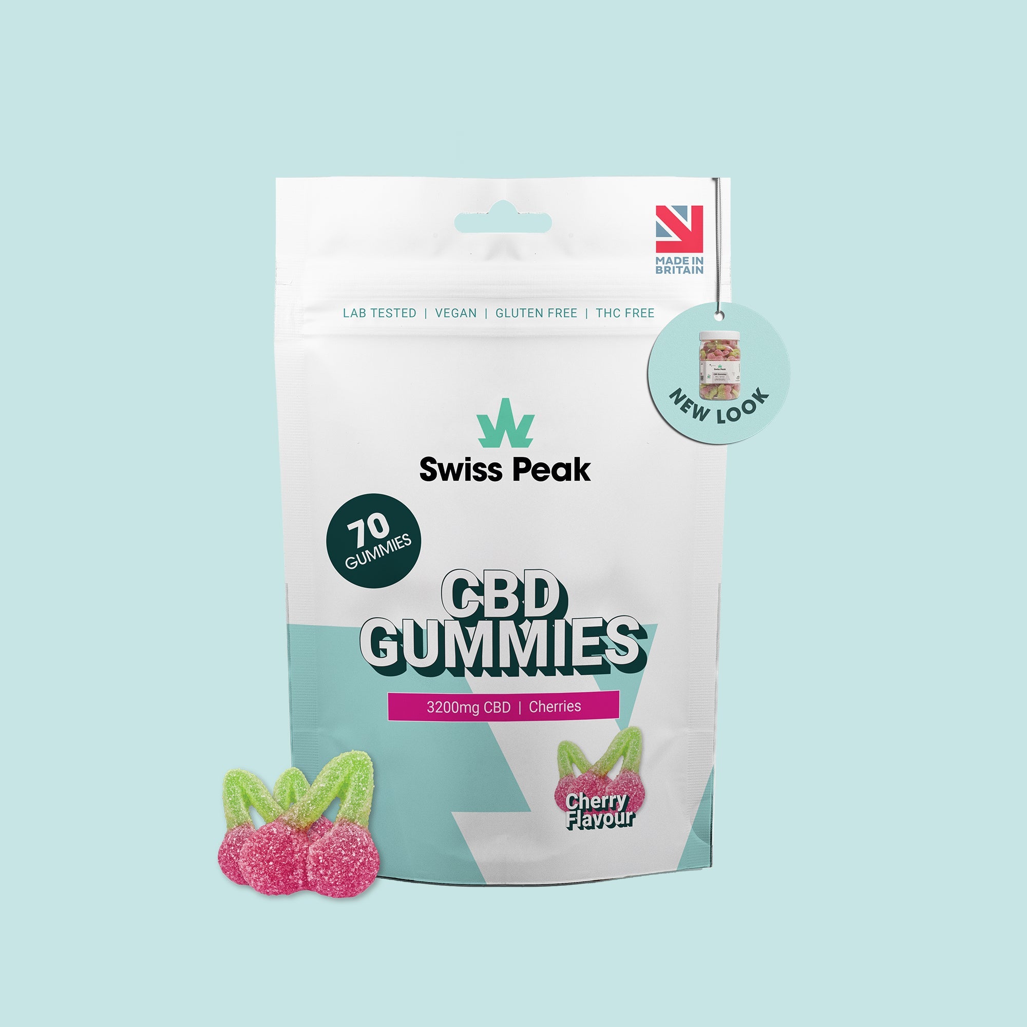CBD Cherry Flavoured Gummies 3200mg - 4800mg - SwissPeakCBD