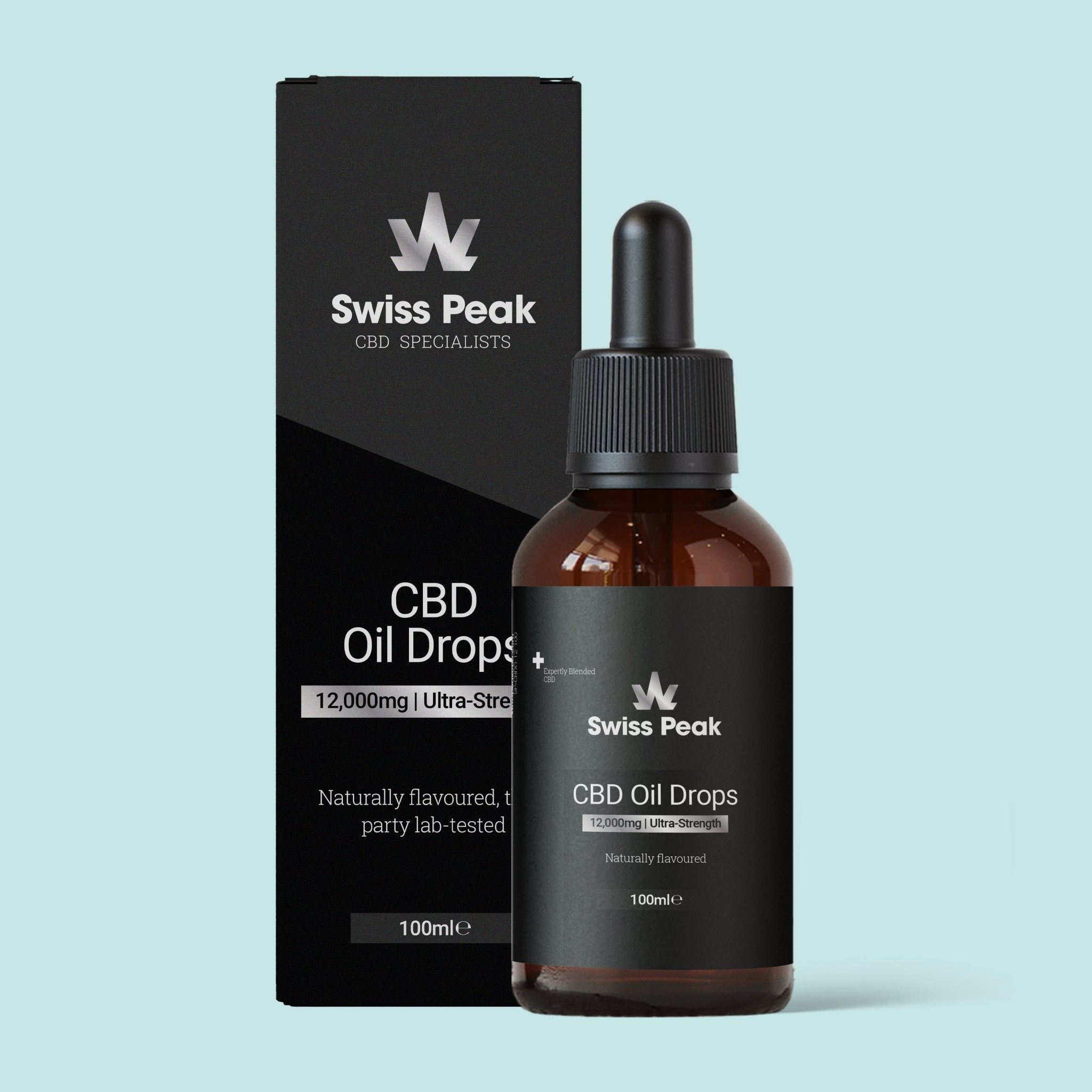 CBD Oil 100ml (12000mg) - SwissPeakCBD