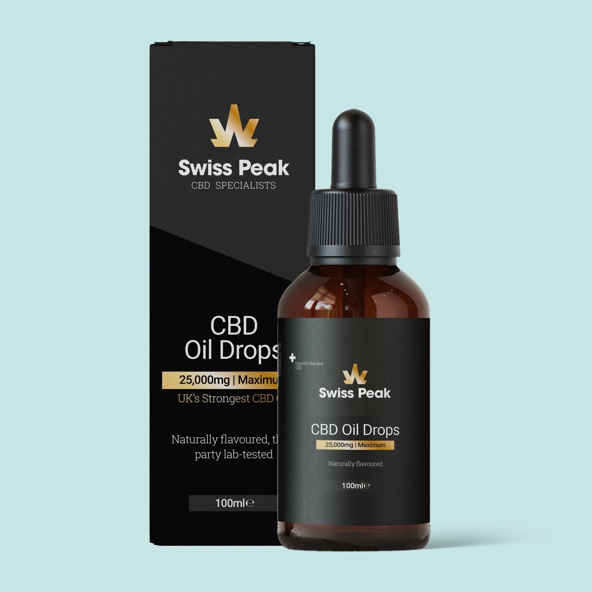 CBD Oil 100ml (25000mg) - SwissPeakCBD