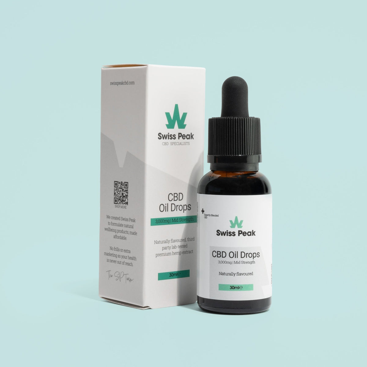Official Swiss Peak 3000mg CBD Oil included in the bundle