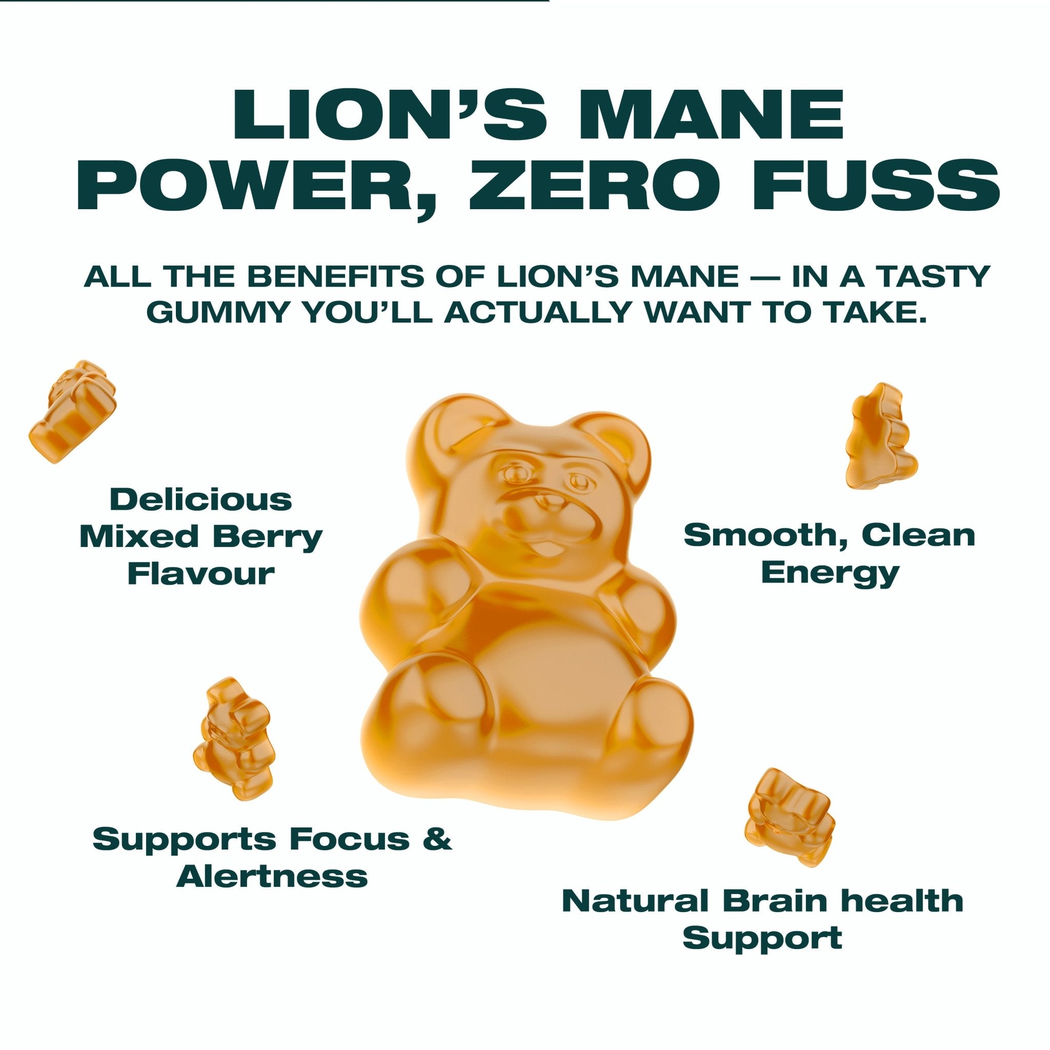 Lion's Mane Gummies | 2000mg 30 Pack - Swiss Peak