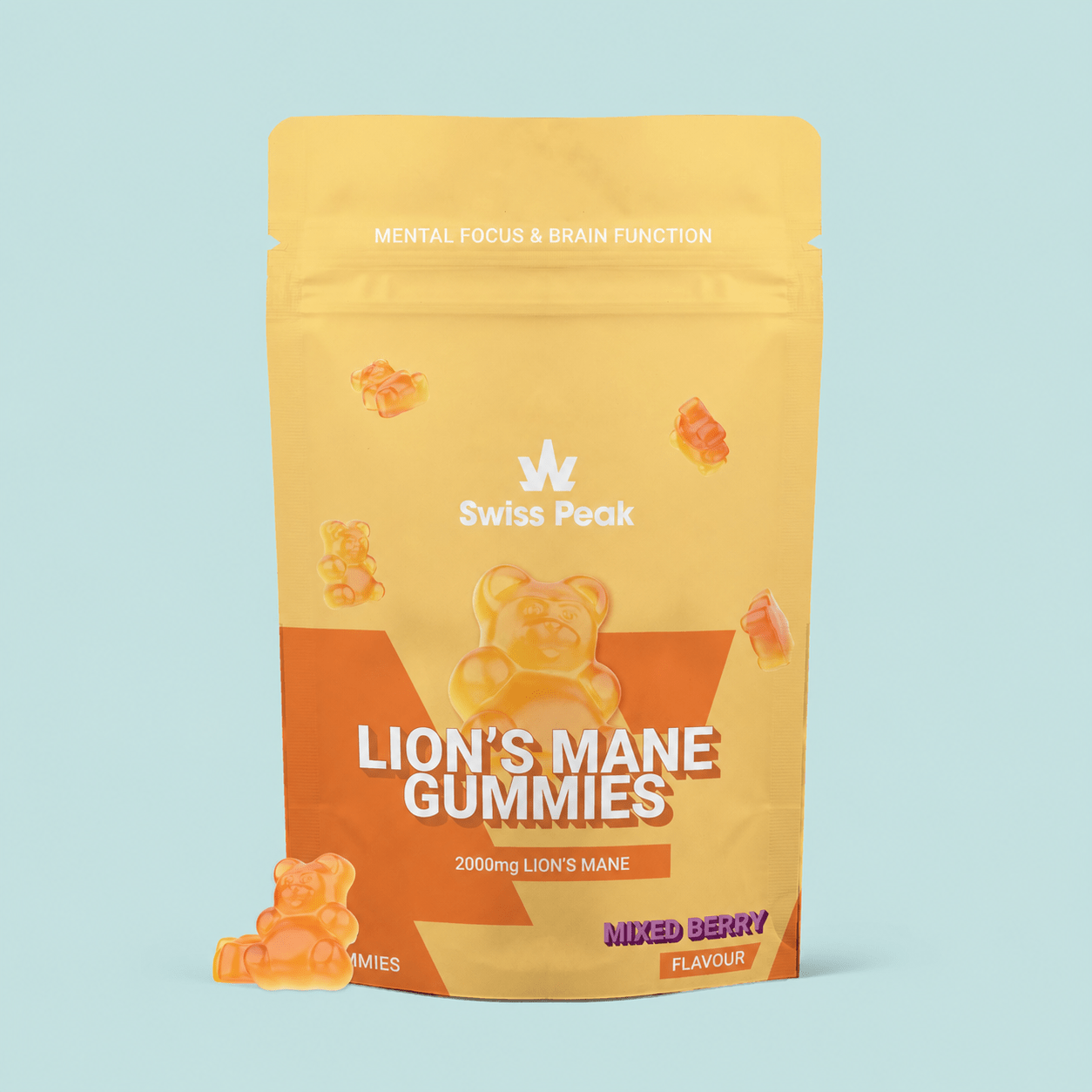 Lion's Mane Gummies | 2000mg 30 Pack - Swiss Peak