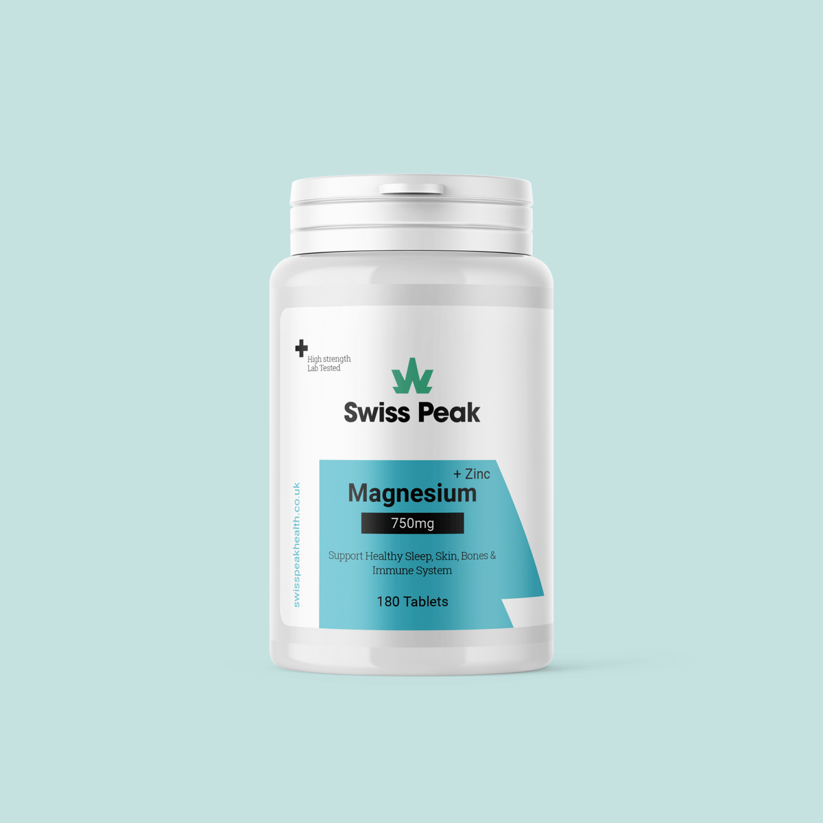 Official Swiss Peak Magnesium Citrate Tablets included in the bundle
