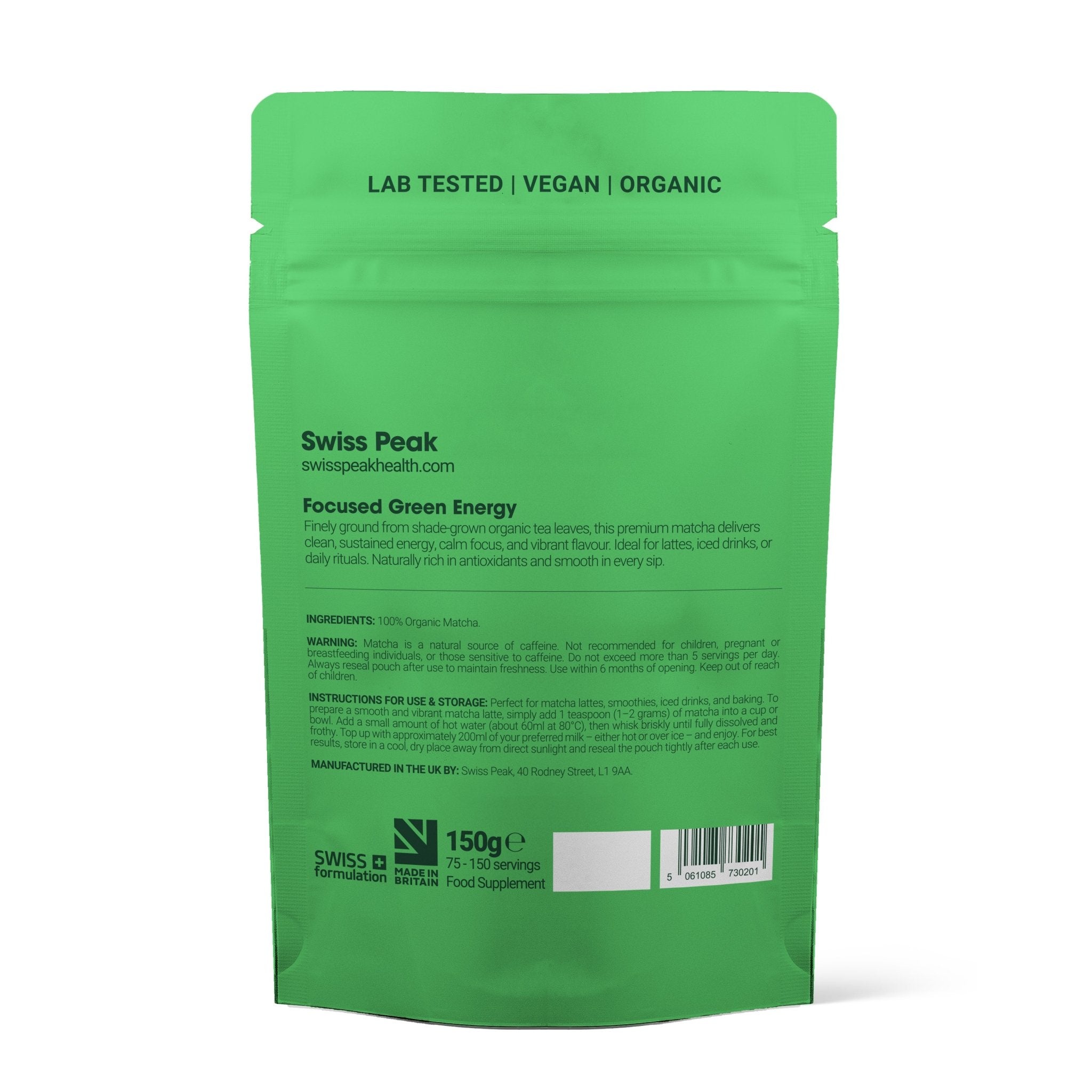 Matcha Green Tea Powder | 150g - SwissPeakCBD