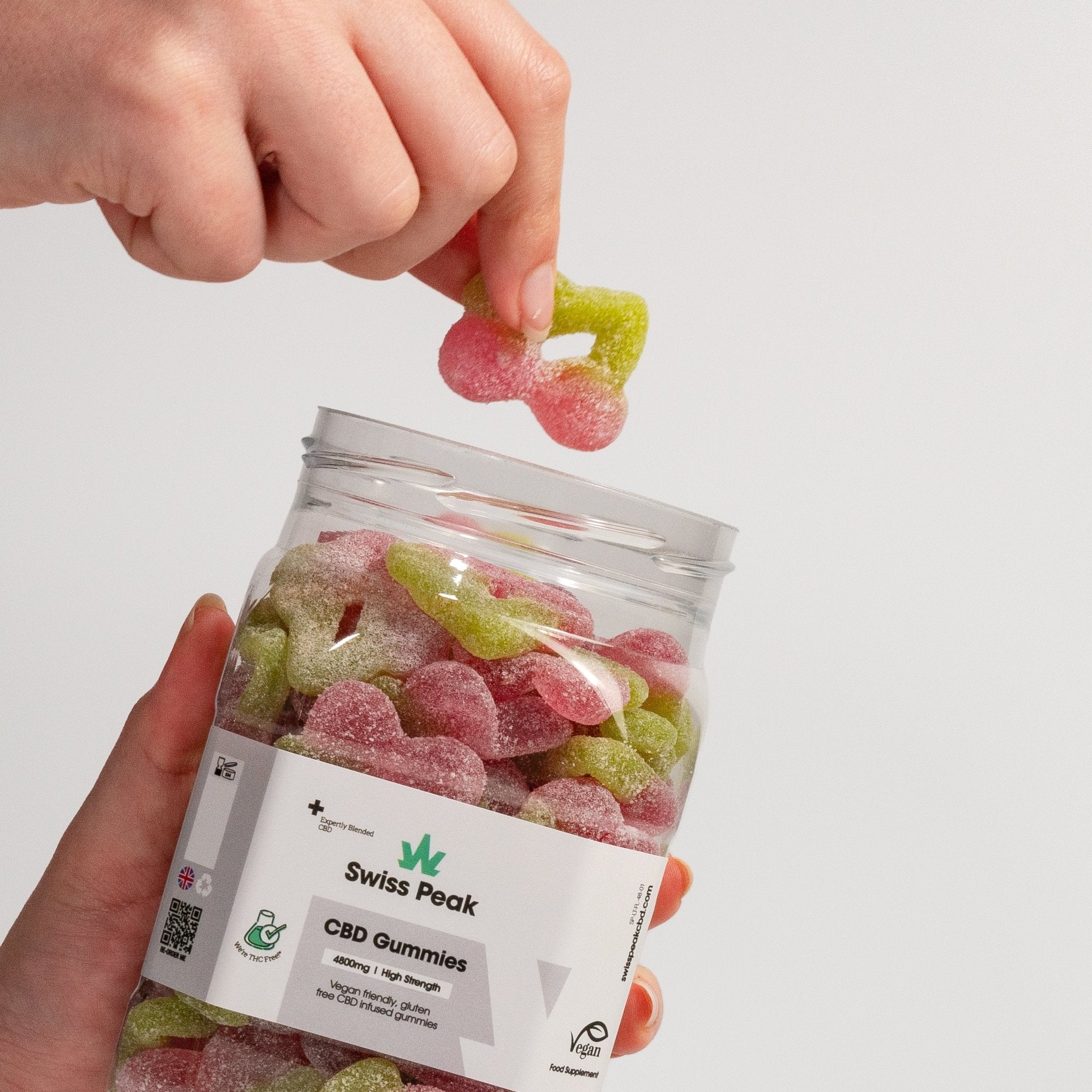 CBD Cherry Flavoured Gummies 3200mg - 4800mg (New) - SwissPeakCBD