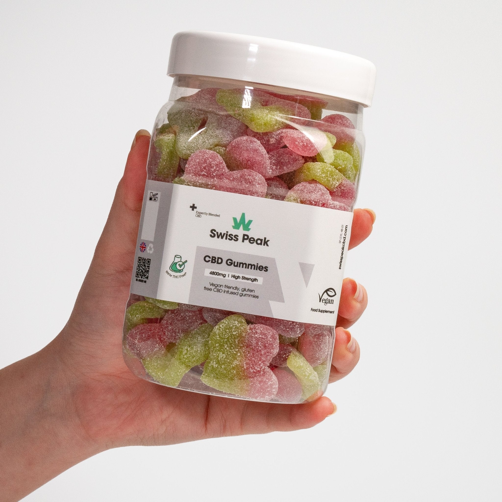 CBD Cherry Flavoured Gummies 3200mg - 4800mg (New) - SwissPeakCBD
